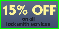 15% Off on all locksmith services